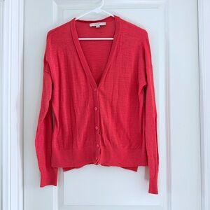 LOFT Coral Lightweight Cardigan - size M